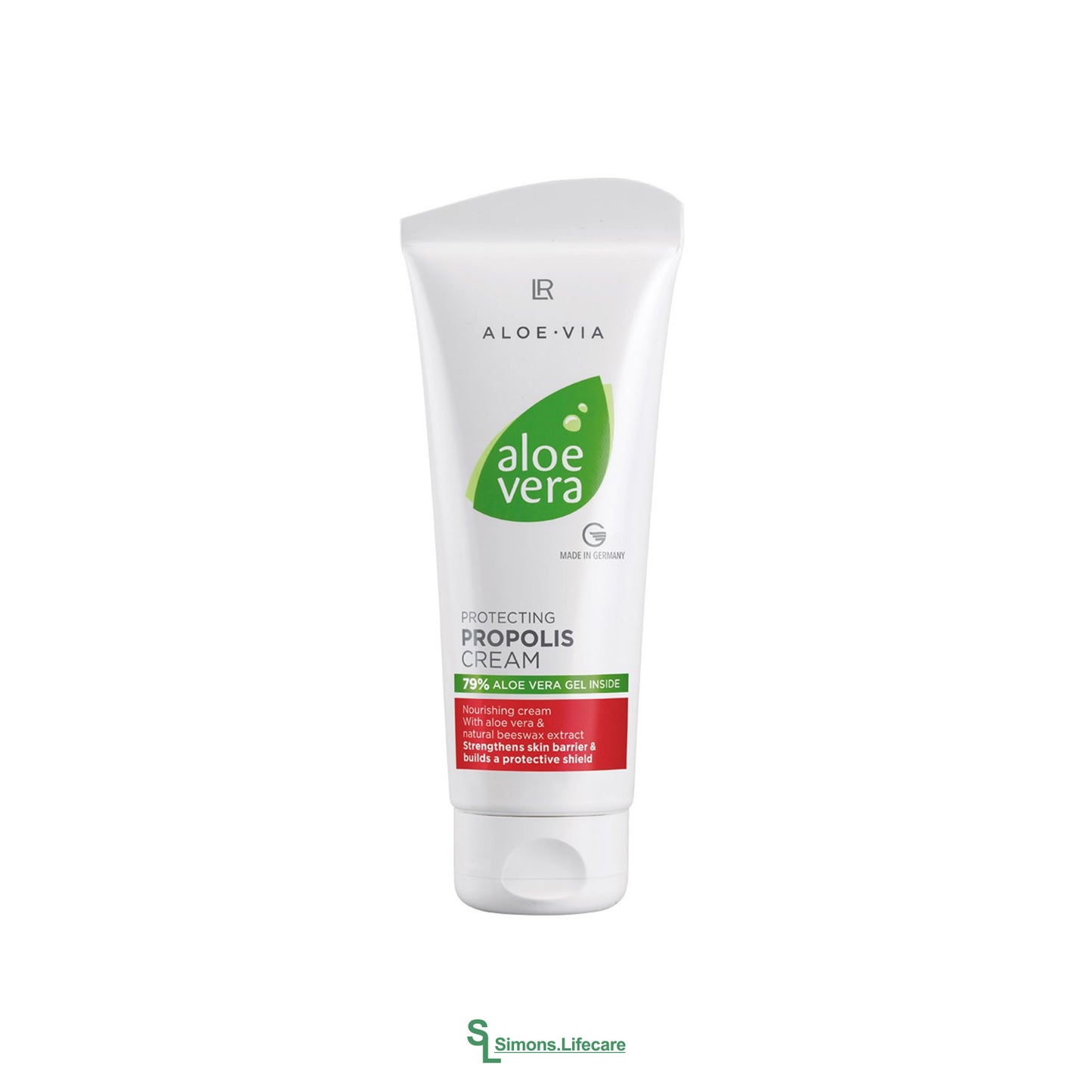 LR Aloe Vera Schützende Propolis Creme - reichhaltige, beruhigende Feuchtigkeitspflege für trockene und beanspruchte Haut. Jetzt bei Simons.Lifecare mit schneller Lieferung!