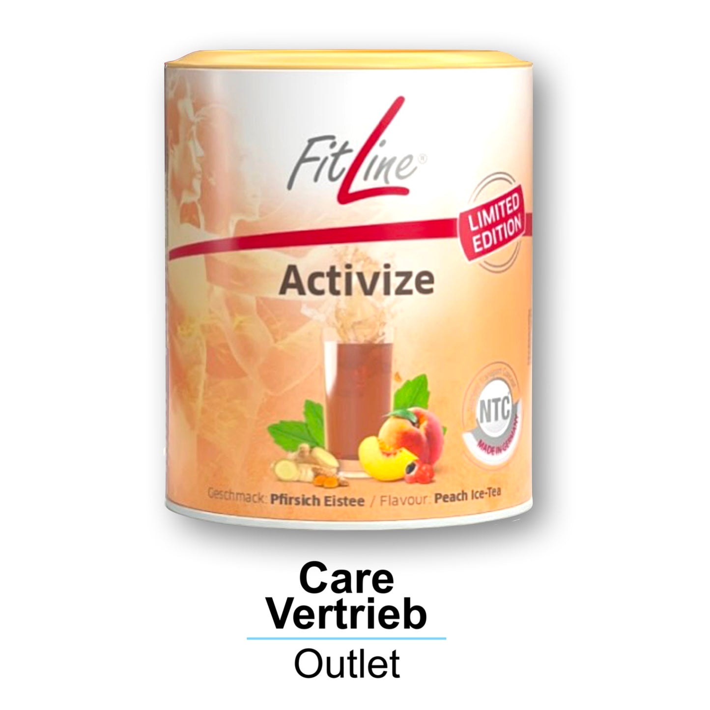 Energie trifft auf streng limitierten VEGANEN Pfirsich Eistee-Genuss - mit dem FitLine Activize LIMITED EDITION Pfirsich Eistee in der 175g Dose. Jetzt bei Simons.Lifecare mit schneller Lieferung!