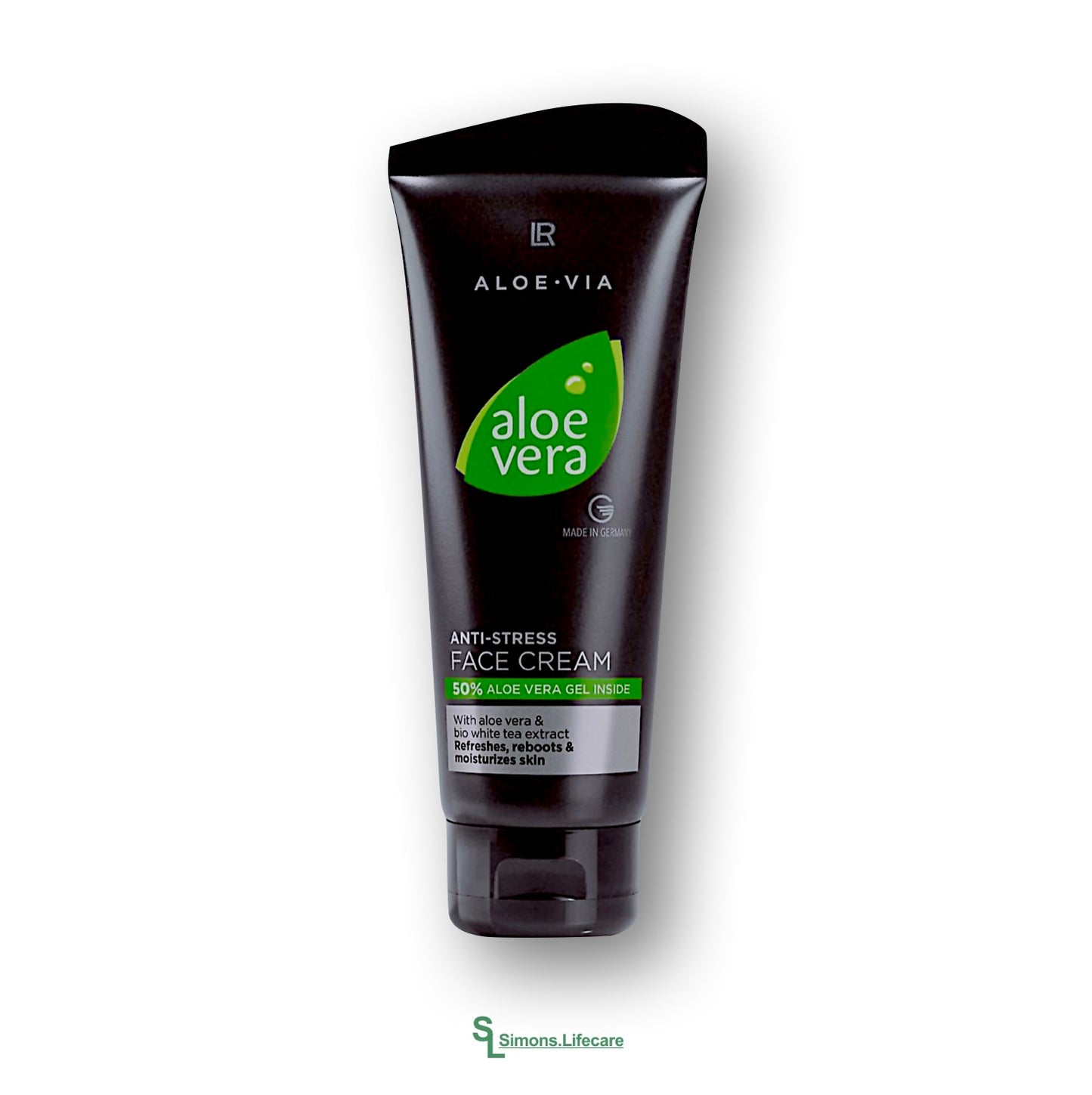 Frische Energie für gestresste Männerhaut. Dein täglicher Frischekick - mit der LR Aloe Vera Anti-Stress Face Cream Gesichtscreme, 100ml. Jetzt bei Simons.Lifecare zum SONDERPREIS!