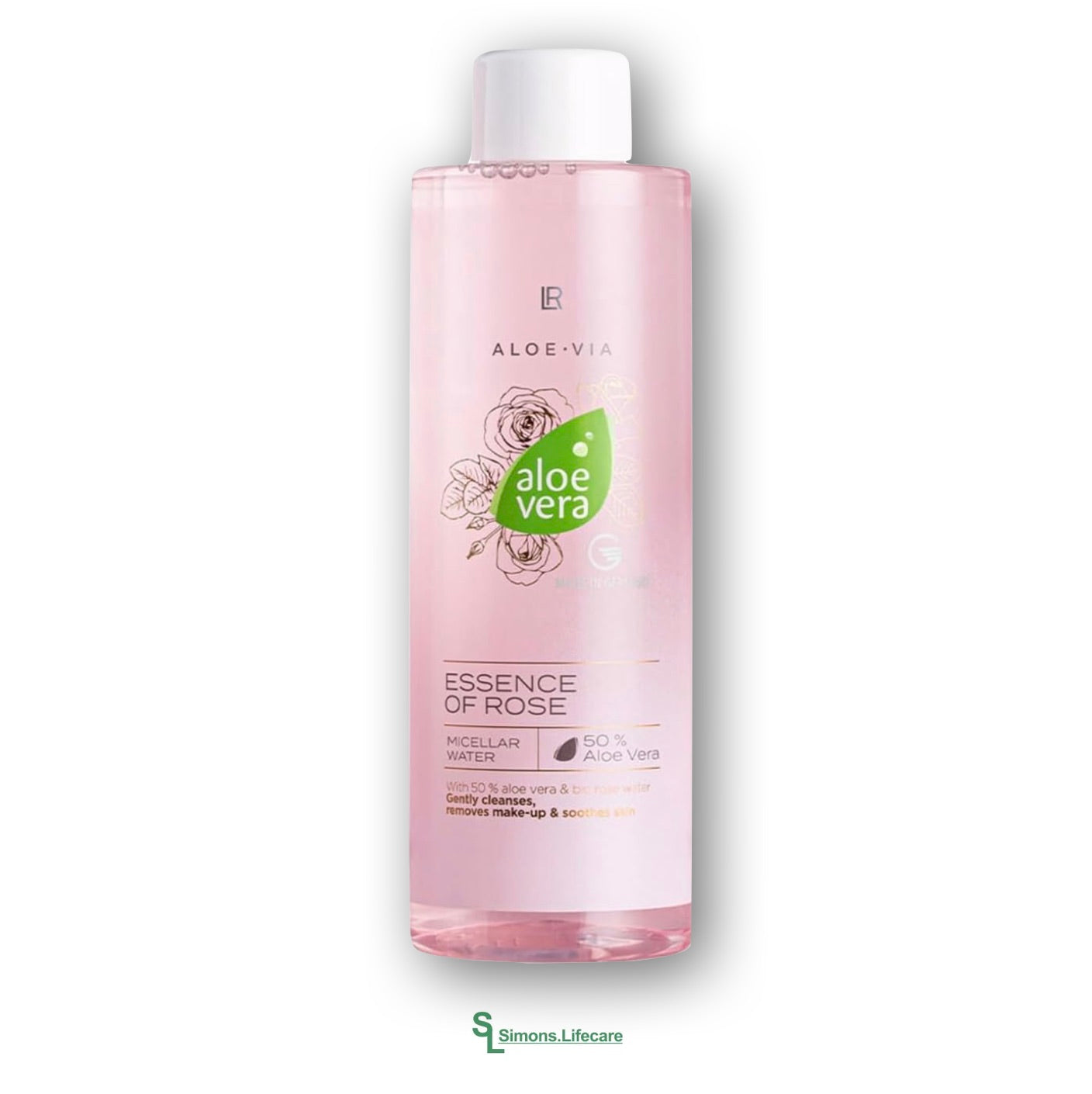 Luxuriöses Mizellenwasser für eine strahlende Haut. Aus Liebe zu deiner Haut, Reinigung, Frische und Rosenpflege - mit dem LR Aloe Vera LIMITED Essence of Rose Micellar Water Gesichtswasser Mizellenwasser, 200ml. Jetzt bei Simons.Lifecare zum SONDERPREIS!