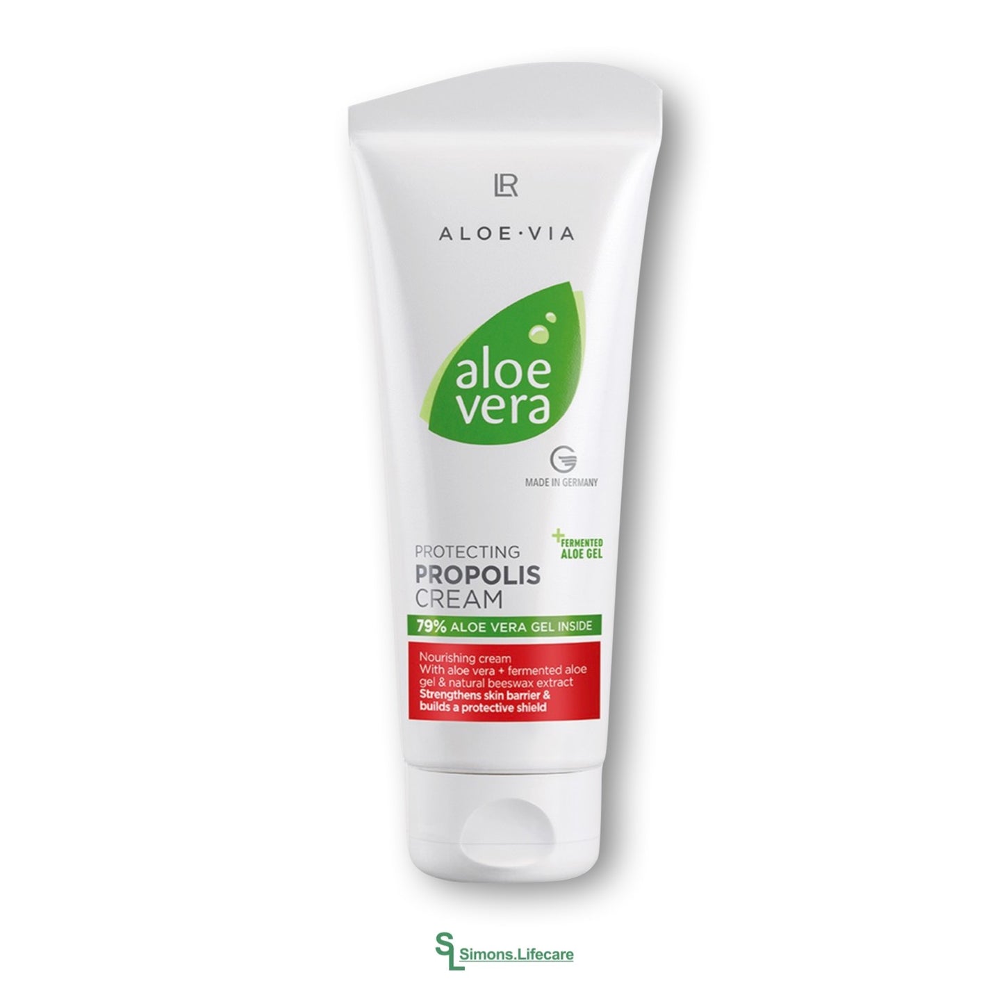 Die verbesserte LR Aloe Vera Propolis Cream! Schutz und Pflege für beanspruchte Haut - die LR Aloe Vera Protecting Propolis Cream Schützende Propolis Creme in der NEUEN REZEPTUR, 100ml! Jetzt bei Simons.Lifecare mit schneller Lieferung!