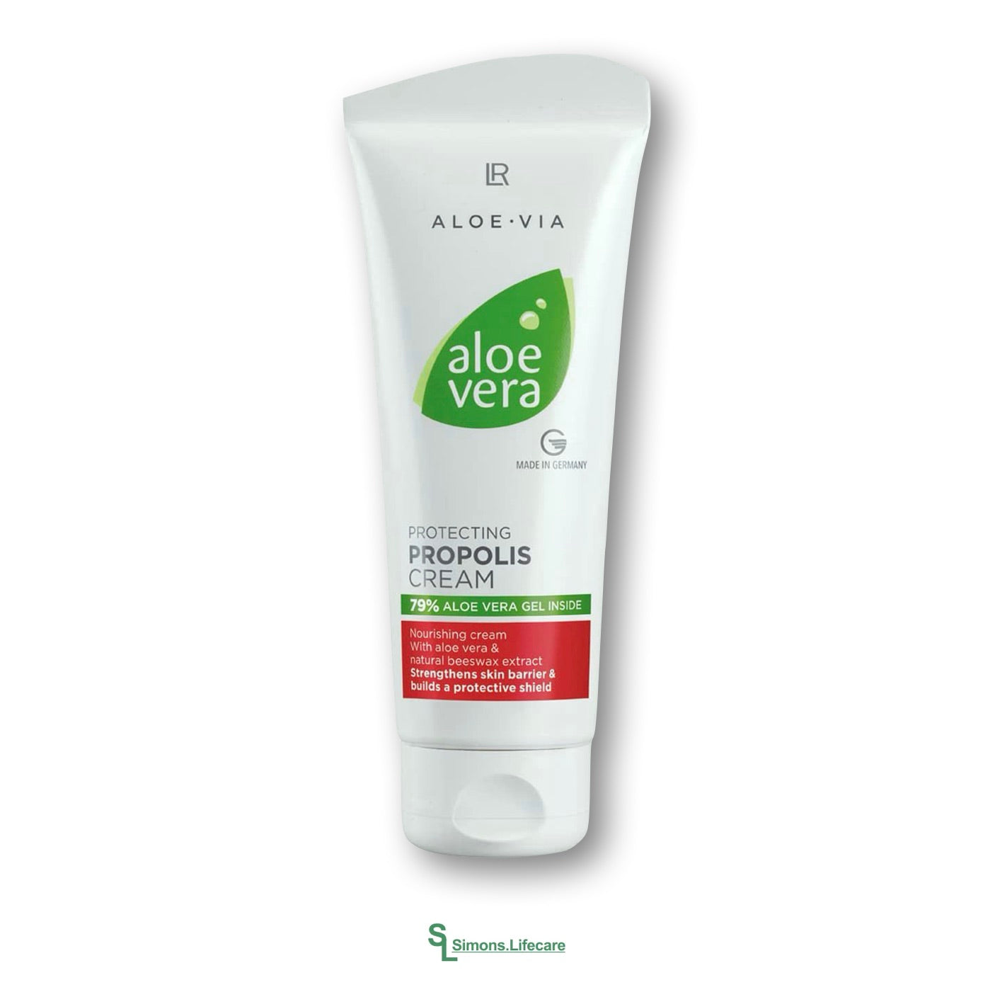 LR Aloe Vera Schützende Propolis Creme in der ALTEN REZEPTUR, 100ml - reichhaltige, beruhigende Feuchtigkeitspflege für trockene und beanspruchte Haut. Jetzt bei Simons.Lifecare zum SONDERPREIS!