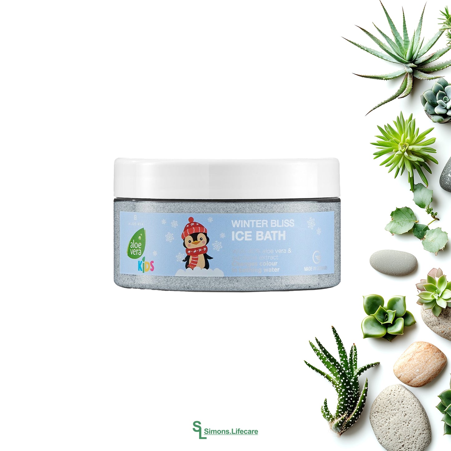 Badespaß für jedes Kind – dank dem LR Aloe Vera Winter Bliss Ice Bath Badesalz für Kinder limitierte Edition, 250g. Jetzt bei Simons.Lifecare mit schneller Lieferung!