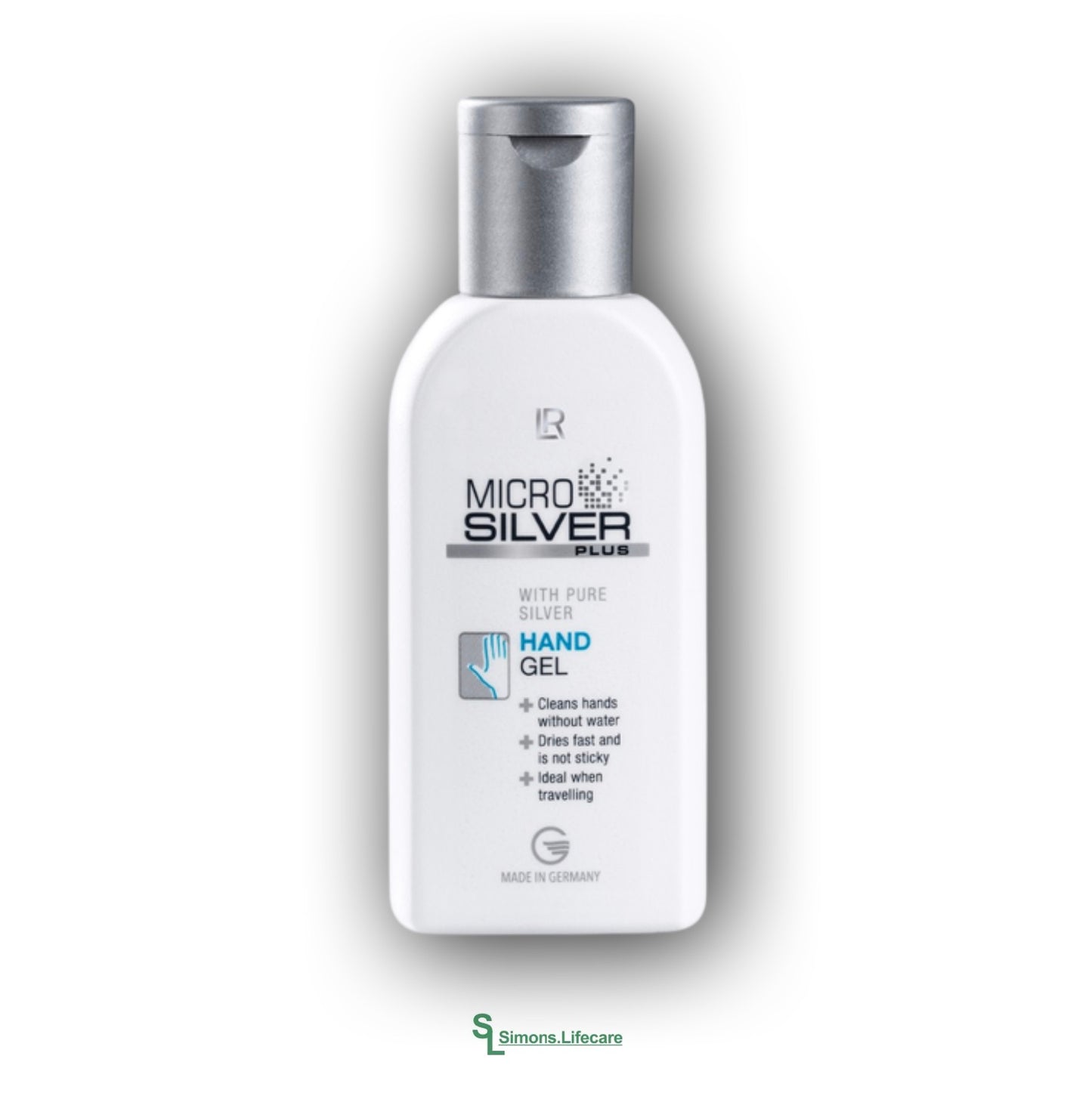 Schützt und pflegt deine Hände. Händehygiene ohne Wasser, immer und überall - mit dem LR MICROSILVER PLUS Handgel Handhygiene ohne Wasser, 75ml. Jetzt bei Simons.Lifecare mit schneller Lieferung!