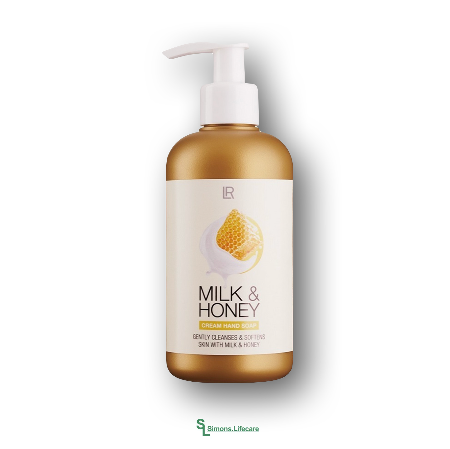Verwöhnmomente aus Milch und Honig für zarte Hände - mit der LR MILK & HONEY Cream Hand Soap Handseife, 250ml. Jetzt bei Simons.Lifecare mit schneller Lieferung!