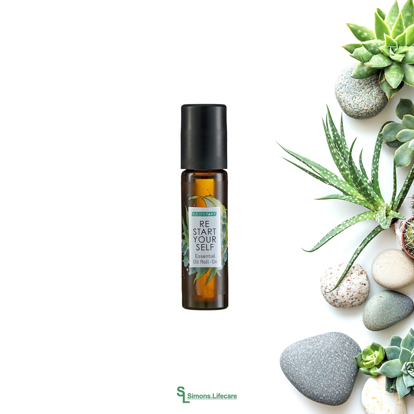 Auftanken und entspannen in wenigen Sekunden – dank dem LR RESTART YOURSELF Essential Oil Roll-On Regenerationsroller, 10ml Jetzt bei Simons.Lifecare mit schneller Lieferung!