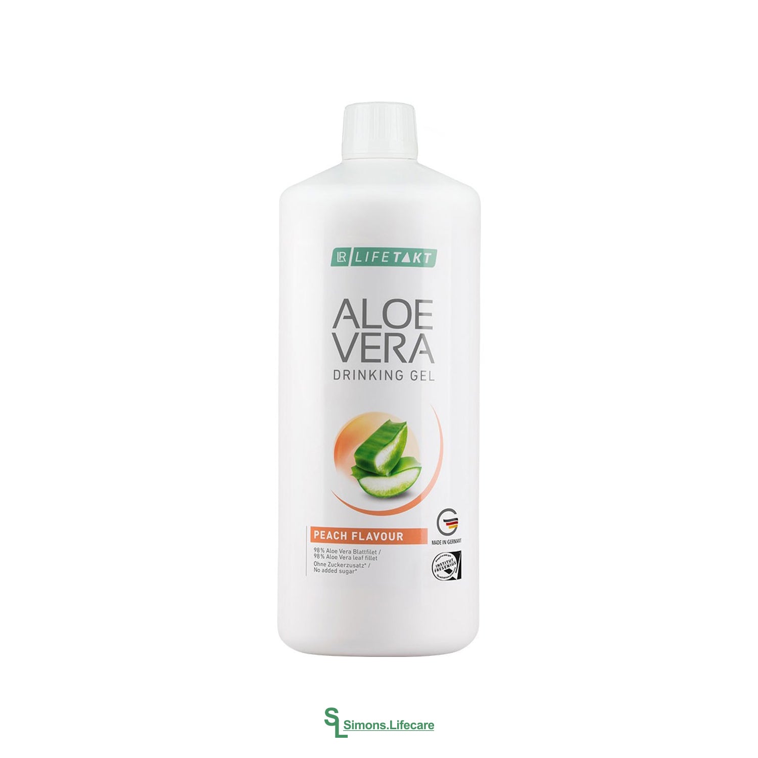 LR Aloe Vera Drinking Gel Pfirsich Peach Flavour - das 3-fach-Plus für Körperbewusste -&nbsp;auch für Diabetiker geeignet! Jetzt bei Simons.Lifecare mit schneller Lieferung! 
