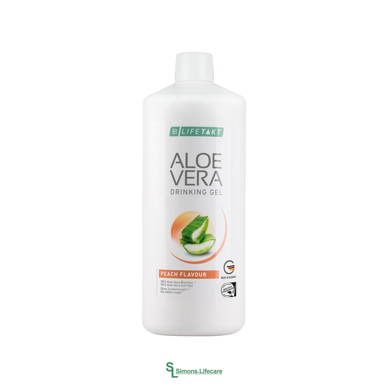 LR Aloe Vera Drinking Gel Pfirsich Peach Flavour - das 3-fach-Plus für Körperbewusste -&nbsp;auch für Diabetiker geeignet! Jetzt bei Simons.Lifecare mit schneller Lieferung! 