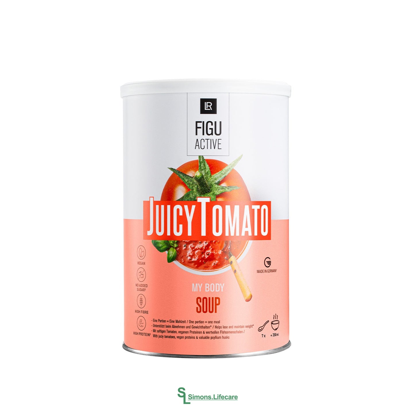 Mediterranes Summer-Feeling - mit der LR FIGUACTIVE Juicy Tomato Soup. Jetzt bei Simons.Lifecare mit schneller Lieferung! 
