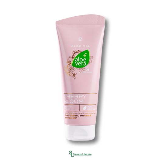 Sanfte Reinigung mit Kirschblütenduft - weckt Frühlingsgefühle mit dem LR Aloe Vera LIMITED Cherry Bloom Shower Scrub Duschpeeling, 200ml. Limitierte Sonderedition!