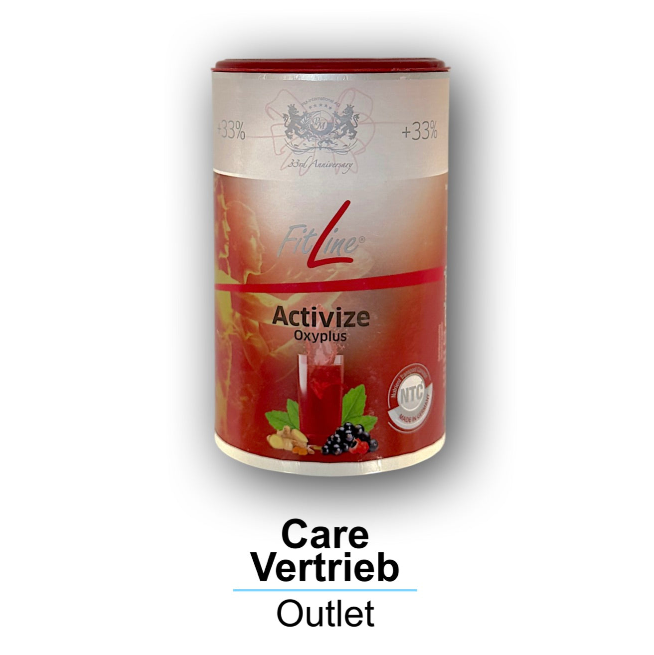 Dein Extra an Energie und Fokus - mit FitLine Activize Oxyplus in der 233g Jubiläums-Dose! Jetzt beim Care Vertrieb - Outlet und Simons.Lifecare mit schneller Lieferung!