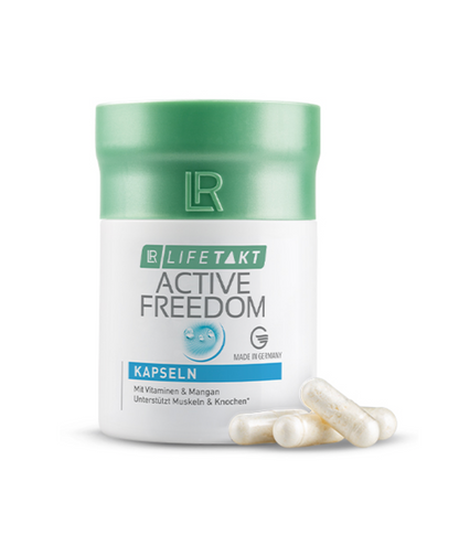 LR Active Freedom Kapseln – die Kapseln für einen intakten Bewegungsapparat. Gesunde Knorpel, Knochen und Muskeln sind essentiell für die Gelenke und damit für einen intakten Bewegungsapparat.