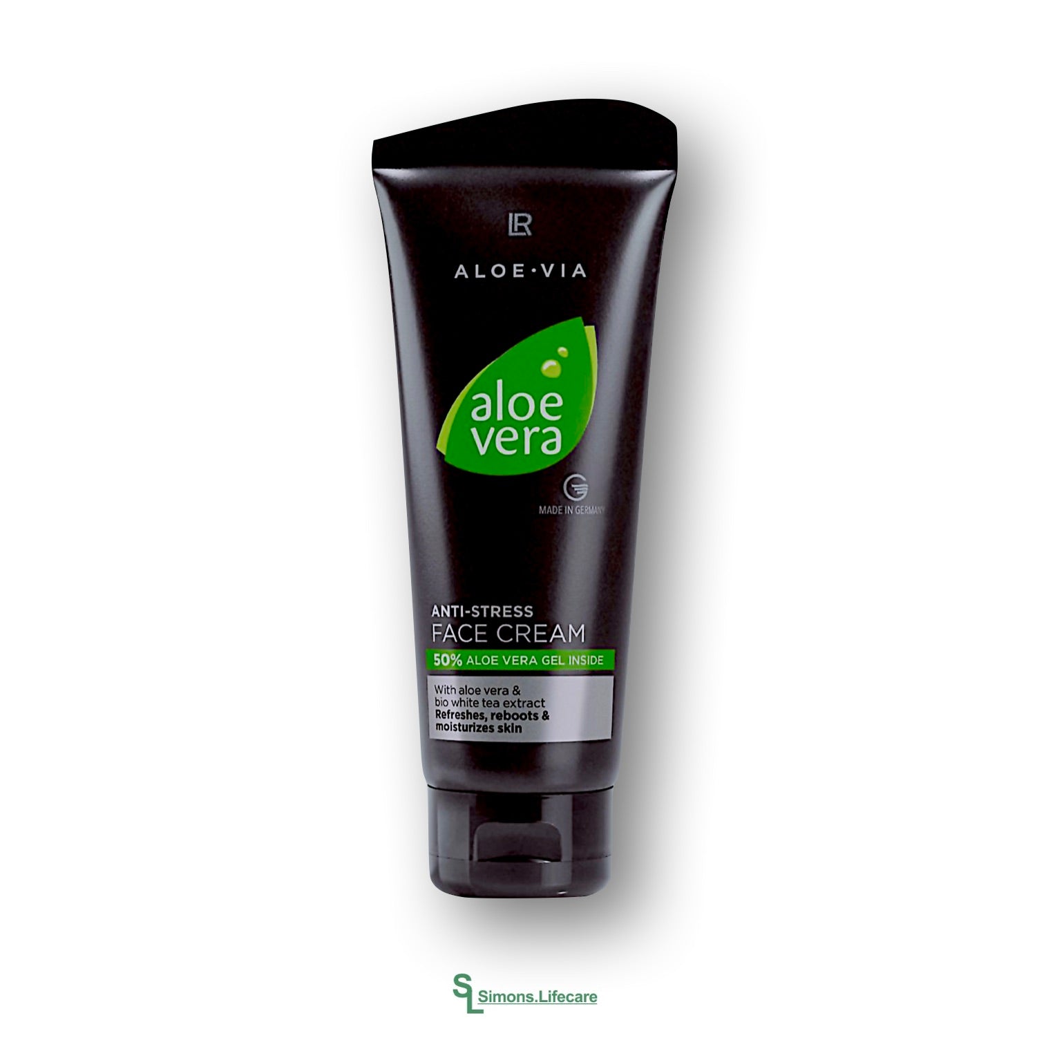 Frische Energie für gestresste Männerhaut. Dein täglicher Frischekick - mit der LR Aloe Vera Anti-Stress Face Cream Gesichtscreme, 100ml. Jetzt bei Simons.Lifecare zum SONDERPREIS!