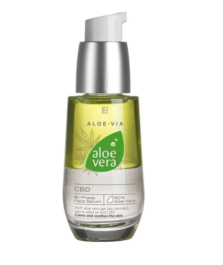 Mehr Wohlgefühl, mehr Pflege-Rituale, mehr Strahlkraft - mit der LR Aloe Vera CBD Bi-Phase Gesichtsserum Face Serum, 30 ml.