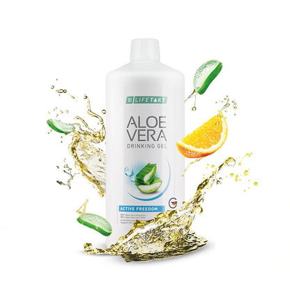 LR Aloe Vera Drinking Gel Active Freedom - flüssiges Nahrungsergänzungsmittel mit 88 % reinem Aloe Vera Blattfilet, Vitamin C, Vitamin E, Kollagen, Glucosaminsulfat, Chondroitinsulfat.