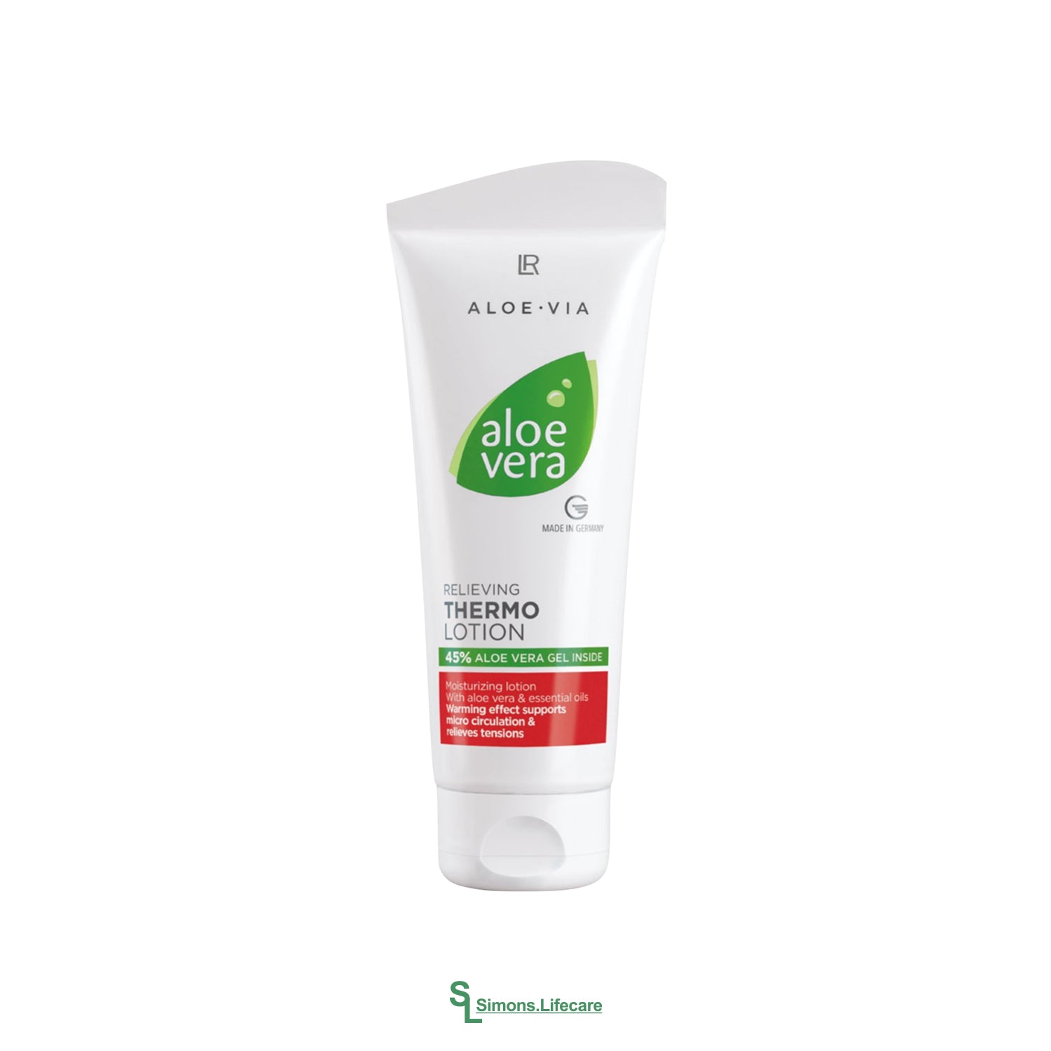 LR Aloe Vera Entspannende Thermo Lotion – wohltuende Wärmelotion. Jetzt bei Simons.Lifecare mit schneller Lieferung! 
