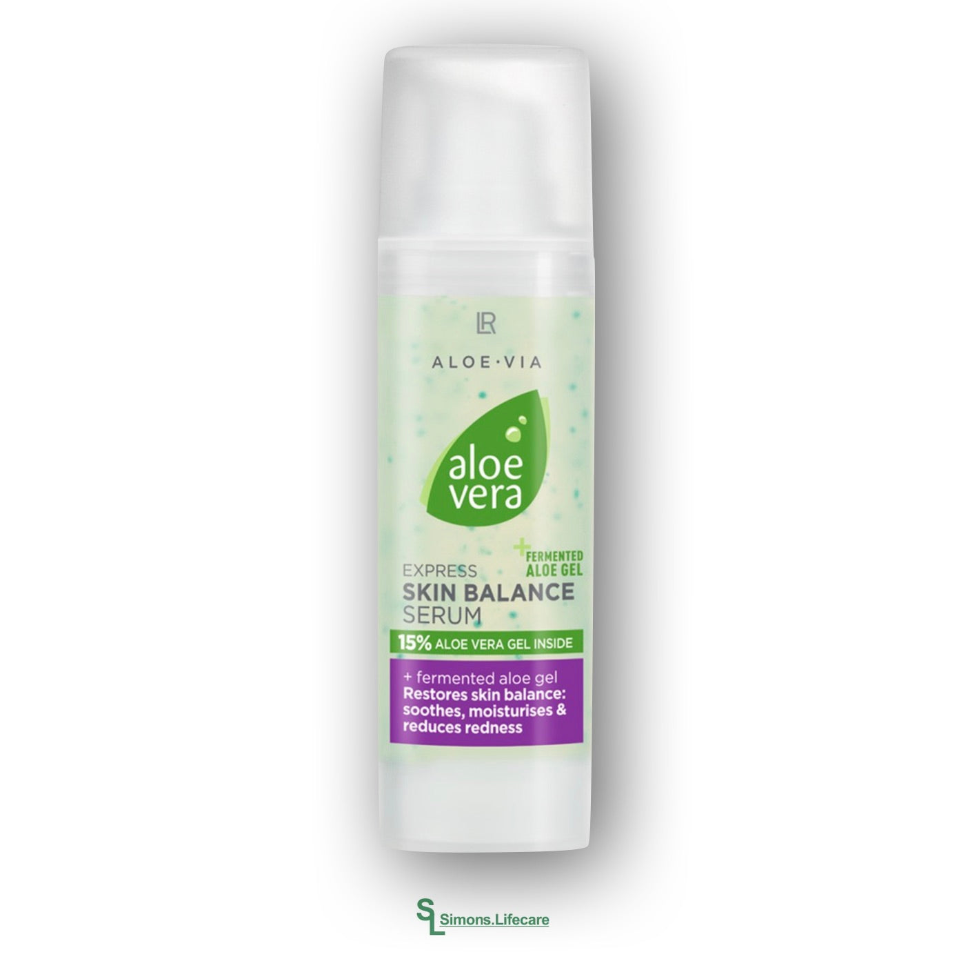 Beruhigend, feuchtigkeitsspendend und kühlend. Mehr Balance für ein entspanntes, ausgeglichenes Hautbild - mit dem LR Aloe Vera Express Skin Balance Serum Beruhigendes Gesichtsserum, 30ml. Jetzt bei Simons.Lifecare zum SONDERPREIS!