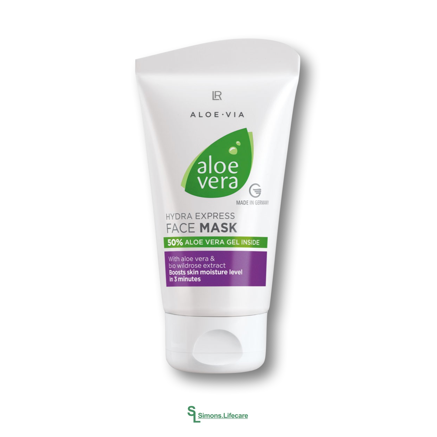 Der Feuchtigkeits-Boost für trockene und feuchtigkeitsarme Haut. Sofort gepflegt, intensiv durchfeuchtet und sichtbar erfrischt - mit der LR Aloe Vera Hydra Express Face Mask Feuchtigkeits-Gesichtsmaske, 75ml. Jetzt bei Simons.Lifecare zum SONDERPREIS!