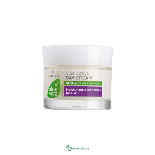 LR Aloe Vera Multi-Aktive Tagescreme Day Cream – für frische, natürlich schöne Haut. Jetzt bei Simons.Lifecare mit schneller Lieferung! 
