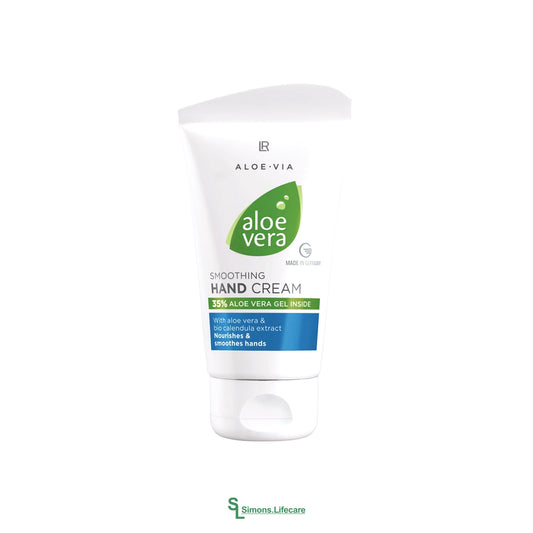 Schutz und Pflege für deine Hände - die LR Aloe Vera Sanfte Handcreme Smoothing Hand Cream! Jetzt bei Simons.Lifecare mit schneller Lieferung