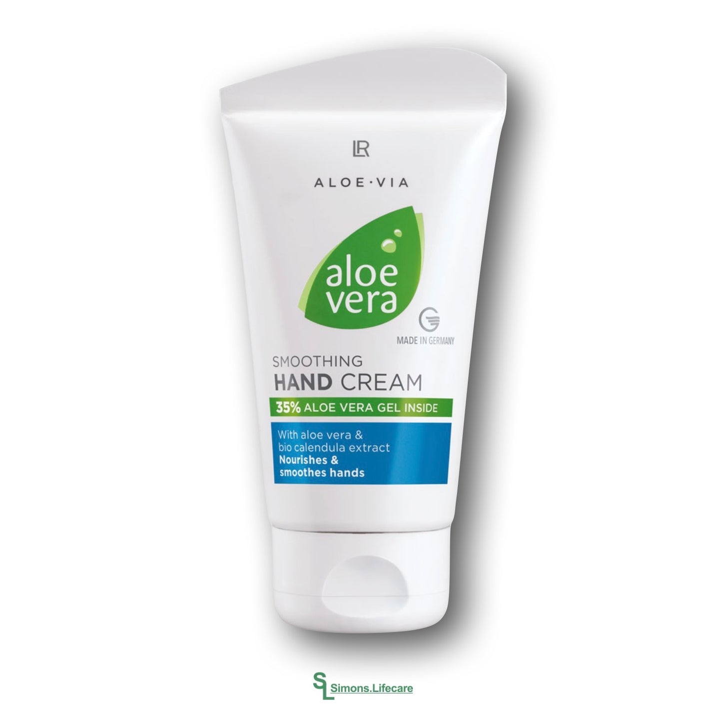 Für geschmeidige und gepflegte Hände im Alltag. Schnell einziehende Pflege für weiche Hände - die LR Aloe Smoothing Hand Cream Sanfte Handcreme, 75ml. Jetzt bei Simons.Lifecare zum SONDERPREIS!