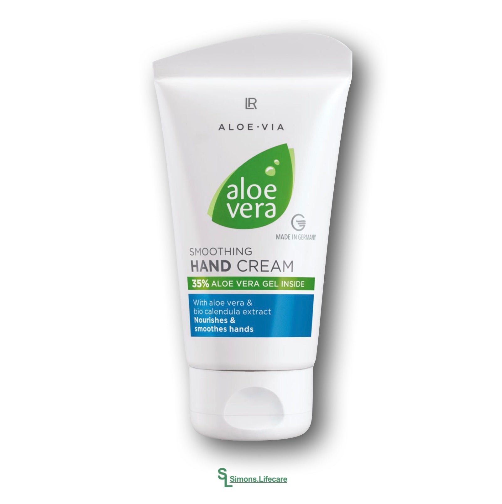 Für geschmeidige und gepflegte Hände im Alltag. Schnell einziehende Pflege für weiche Hände - die LR Aloe Smoothing Hand Cream Sanfte Handcreme, 75ml. Jetzt bei Simons.Lifecare zum SONDERPREIS!