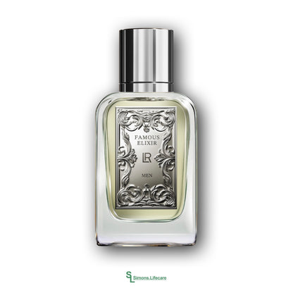 Die Aura des Erfolgs! Ein Statement-Duft für Männer mit Stil, Stärke und Charakter - das LR FAMOUS ELIXIR Eau de Parfum für Männer, 100ml. Jetzt bei Simons.Lifecare zum SONDERPREIS!