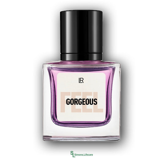 Fruchtige Frische mit eleganter Wärme. Moderner Damenduft mit fruchtigen und warmen Duftnoten - das LR Feel Gorgeous Eau de Parfum für Frauen, 50ml. Jetzt bei Simons.Lifecare zum SONDERPREIS!