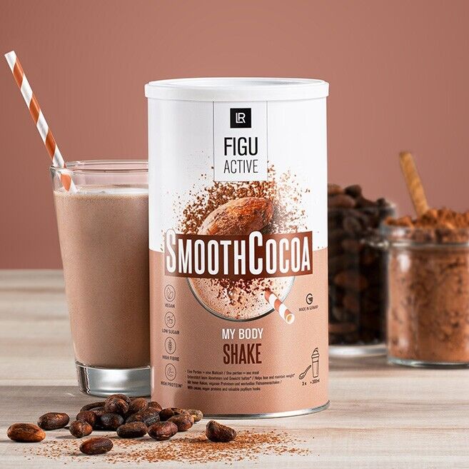 Herrlich schokoladig mit dem vollen Aroma frischer Kakaobohnen - der LR FIGUACTIVE Smooth Cocoa Shake Schoko-Geschmack!