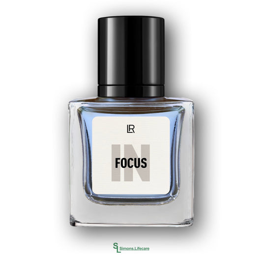 Herrenduft mit fruchtigen, aromatischen und holzigen Duftnoten. Frische Fougère-Komposition mit aromatischer Tiefe - &nbsp;das LR In Focus Eau de Parfum für Männer, 50ml. Jetzt bei Simons.Lifecare zum SONDERPREIS!