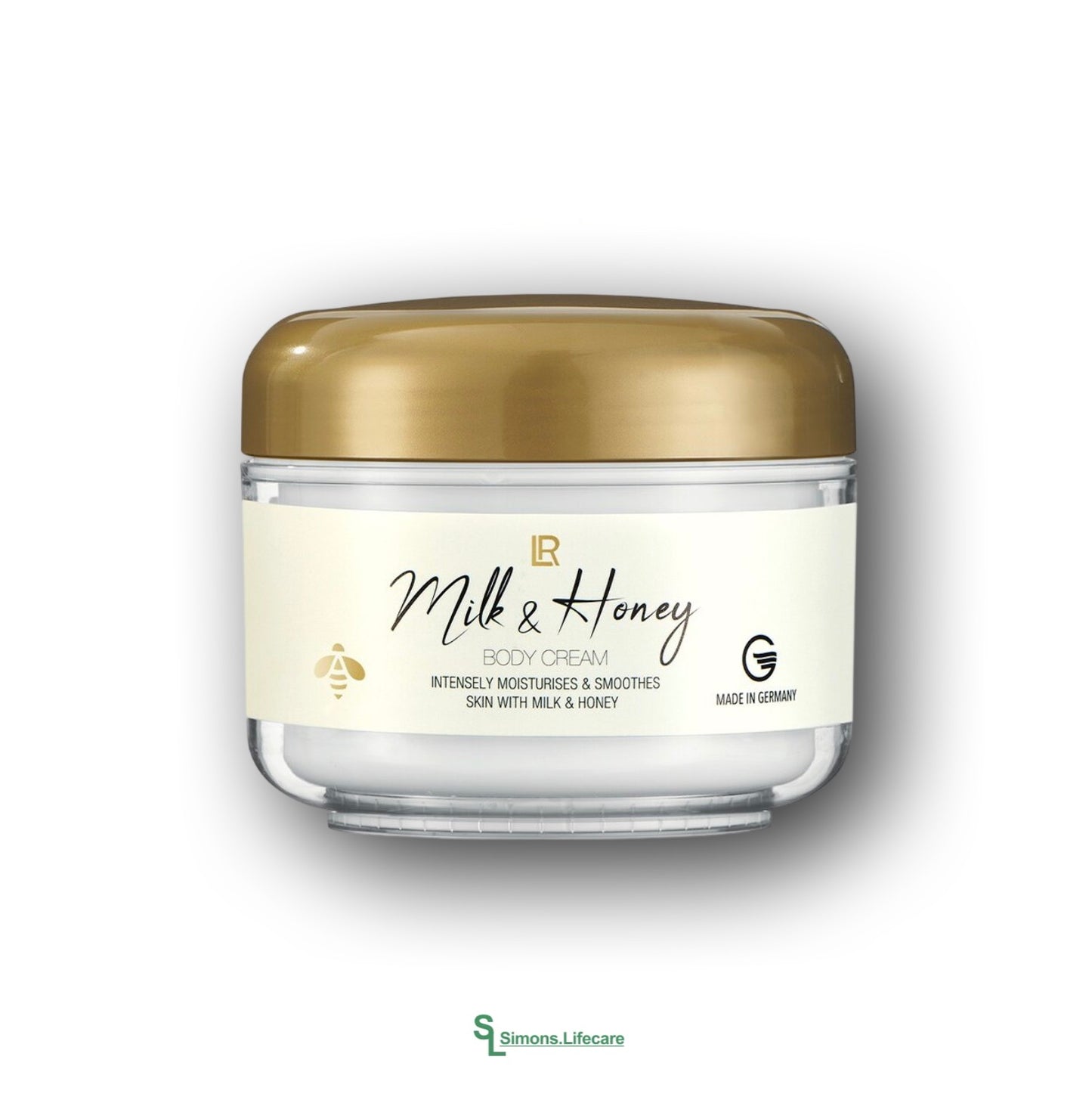 Sinnlich-warmer Duft nach Milch und Honig für kleine Wohlfühlmomente. Verwöhnung pur für deine Haut - mit der LR LIMITED Milk & Honey Body Cream Körpercreme, 200ml. Jetzt bei Simons.Lifecare zum SONDERPREIS!