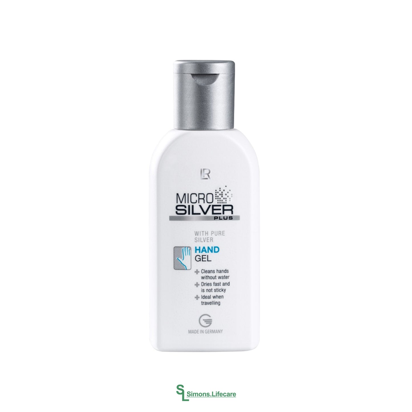 Reines Silber gegen Bakterien und Viren -&nbsp; das LR MICROSILVER PLUS Handgel! Jetzt bei Simons.Lifecare mit schneller Lieferung