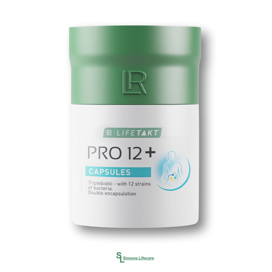 LR Pro 12+ Kapseln, 17g – die nächste Generation von Bakterienpräparaten mit dem neuen TRIPLEBIOTIC-Komplex. Jetzt bei Simons.Lifecare mit schneller Lieferung!

