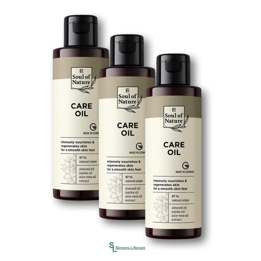 Die perfekte Basis für dein duftendes Körperpflege- und Massageöl - das LR Soul of Nature Care Oil Pflegeöl Massageöl Körperpflegeöl im 3er-Set zum SONDERPREIS wegen MHD 02.01.2024!!! Jetzt bei Simons.Lifecare mit schneller Lieferung!