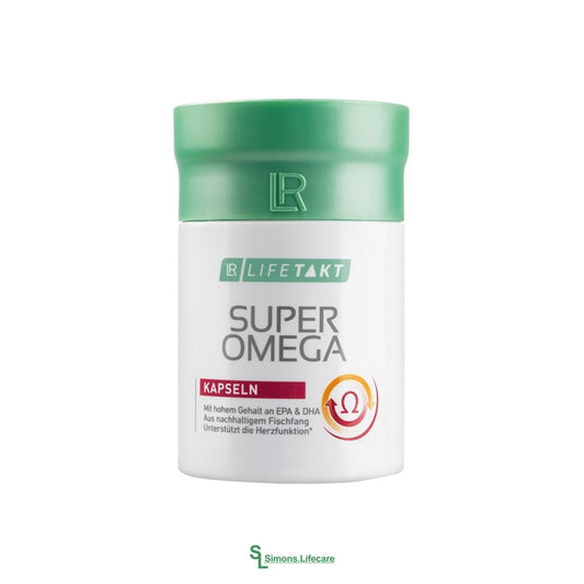 Dein täglicher Beitrag zur Unterstützung deiner Herzgesundheit sowie zur Förderung deiner Gehirnfunktion und Zellgesundheit - mit den LR Super Omega 3 Kapseln.