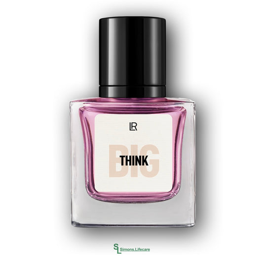 Frische Zitrusnoten treffen auf florale Eleganz. Chypre-Charakter und harmonischer Duftkomposition - das LR Think Big Eau de Parfum für Frauen, 50ml. Jetzt bei Simons.Lifecare zum SONDERPREIS!