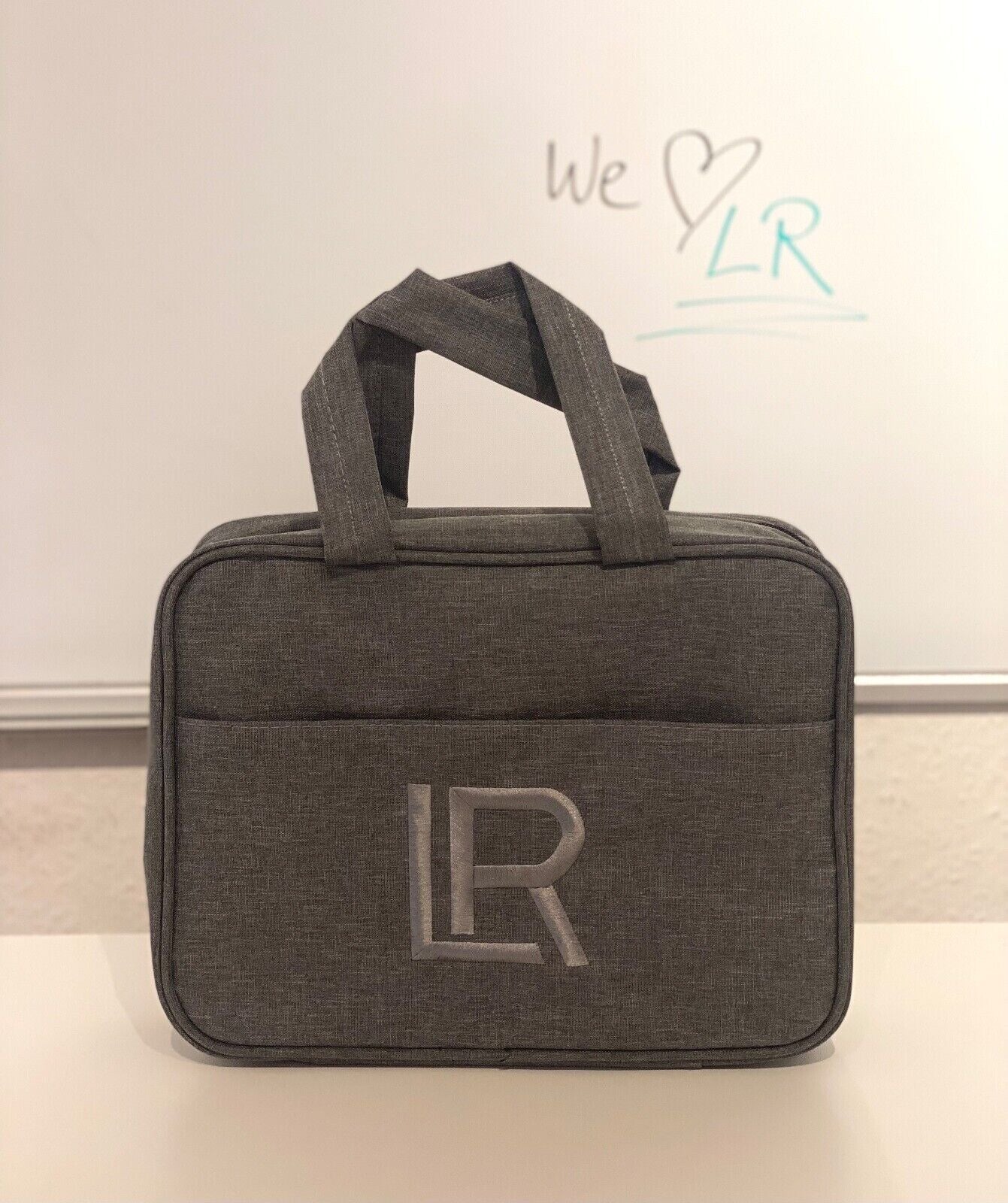 ✨ Original LR Bag Kulturtasche / LR ALOE VIA Moments Tasche (neues Design, grau) - OHNE Inhalt - NEU & UNBENUTZT ✨