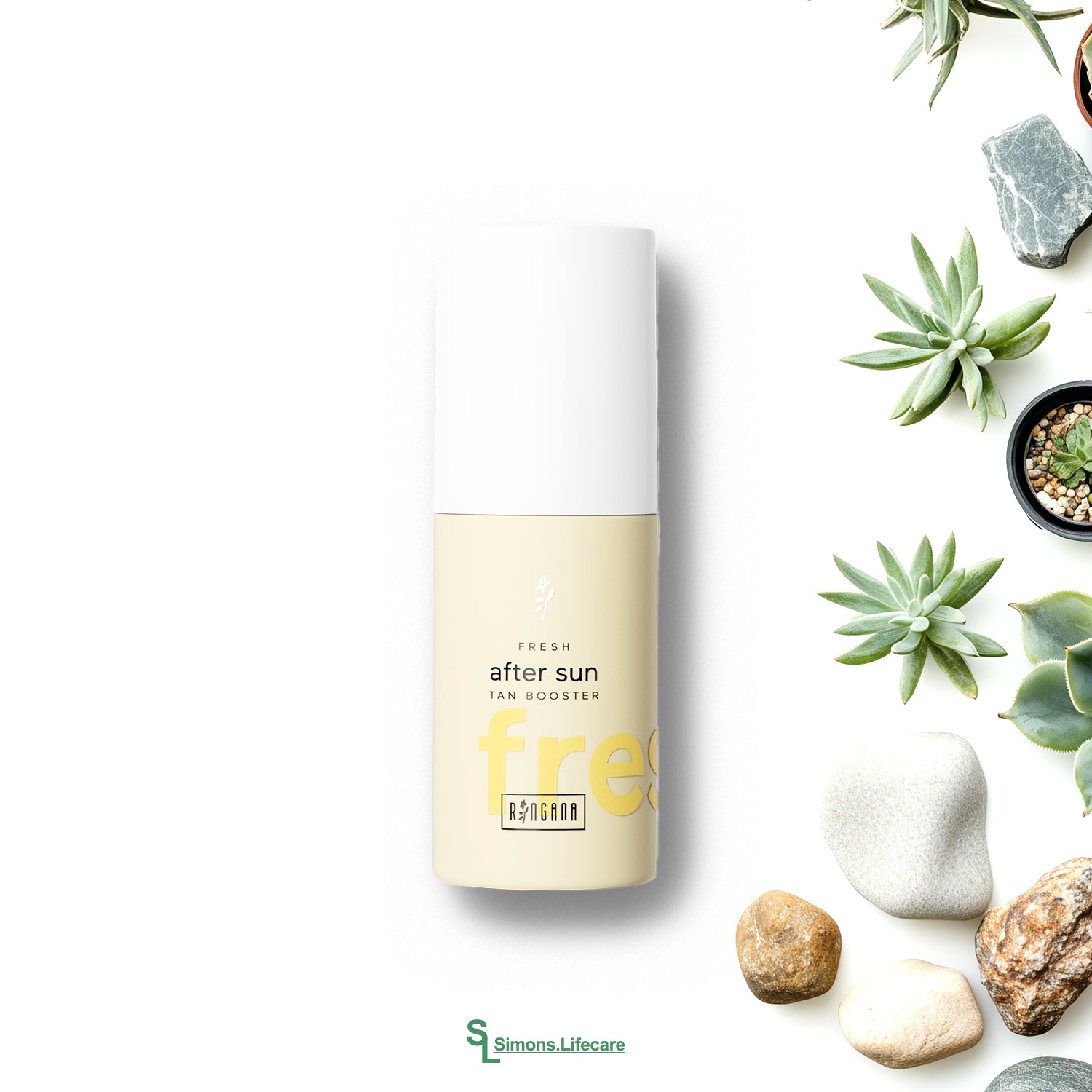 Die perfekt Bräunungspflege für jede Saison, auch ohne direkte Sonneneinstrahlung - dank der RINGANA FRESH after sun &amp; tan booster Bräunungspflege, 125ml.