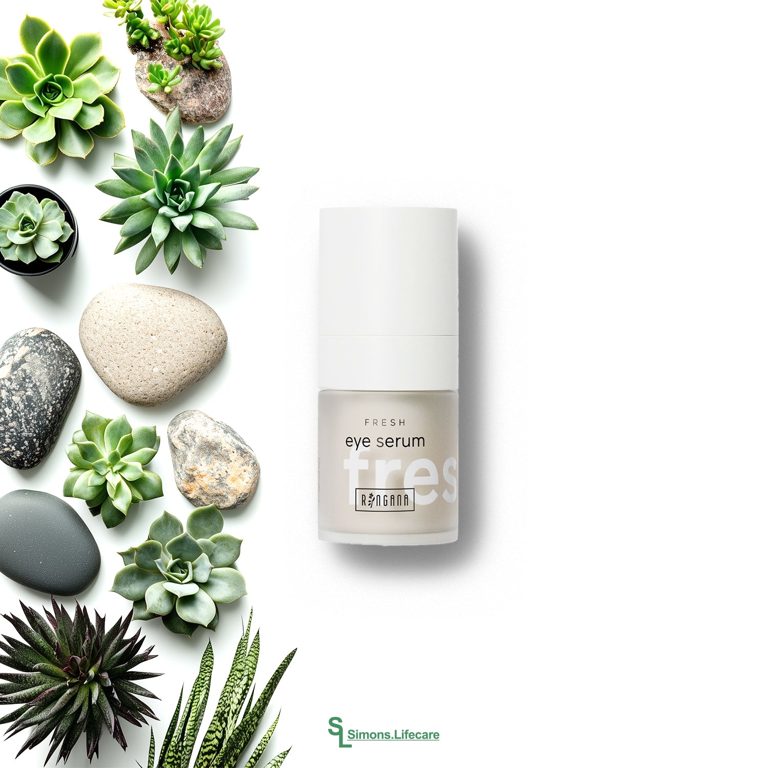 Wirkt sofort erfrischend, abschwellend und straffend - das RINGANA FRESH eye serum Augenserum,15ml.