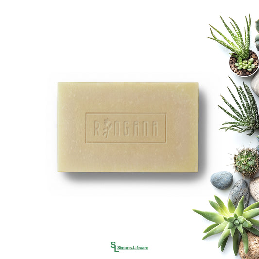 Naturseife mit Reis-Peeling - die RINGANA FRESH soap chai &amp; scrub handgeschöpfte Seife mit Reispeeling inkl. Waschtuch, 100g.