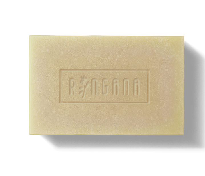 Naturseife mit Reis-Peeling - die RINGANA FRESH soap chai &amp; scrub handgeschöpfte Seife mit Reispeeling inkl. Waschtuch, 100g.